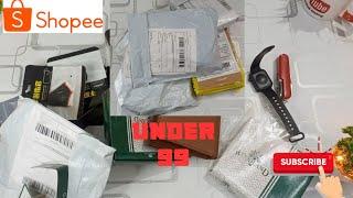 Shopee Five Products Unboxing Under 99