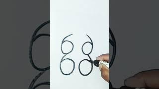 Teddy bear drawing with number 6 || very easy teddy bear drawing for kids || drawing #drawing #art