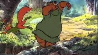 Classic Disney's Robin Hood (Sing Along Song) - Robin & Little John Running Through The Forrest.mov
