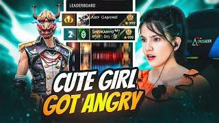 Cute Girl Got Angry  On His Teammates After Loosing a Game On Live  Garena Free Fire