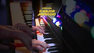 Piano practice D Major Arpeggio #piano #pianopractice #daniellearnspiano #easypiano #pianobeginner