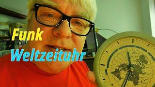 Analoge Weltzeituhr Zeitzonen Uhr funkgesteuert ► Analog Ham Radio Clock (radio controlled)