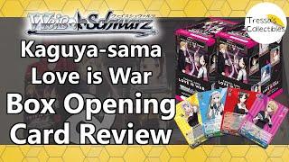 Kaguya-sama: Love Is War (Vol. 1) - Box Opening + Card Review [Weiss Schwarz]