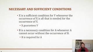 Conditionals, necessary and sufficient conditions