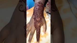 Beautiful mehendi design ️ #music #song #mehndi #design #tutorial #simple