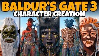Baldur's Gate 3 Character Creation (All Races, Male & Female, Full Customization, All Options, More)