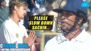 Sachin & Tony Greig on FIRE | Even on a Slow Wicket !!
