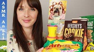 ASMR Soft Spoken Unboxing & Eating Candy from the USA