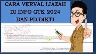 Verval ijazah di info GTK 2024 dan PD Dikti