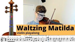 Waltzing Matilda violin play-along