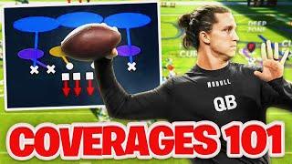 NFL QB teaches coverages using Madden 24