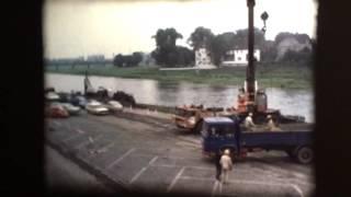 Neubau der Weserbrücke in Minden 1978