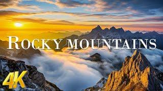 Rocky Mountains (4K UHD) Amazing Beautiful Nature Scenery - Travel Nature | 4K Planet Earth