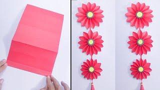 Hiasan dinding dari kertas origami | Cara membuat hiasan dinding dari kertas #kerajinantangan