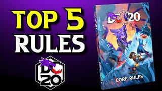 Top 5 Rules in DC20