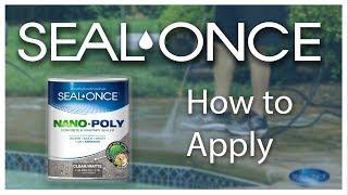 Seal-Once Concrete and Masonry Sealer - How to Apply