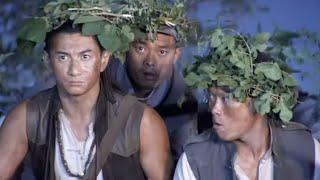 Kung fu boy traps rail track, ambushes from forest, wipes out entire army on the spot.