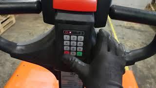 How To - Change a pin code on a BT electric powered pallet truck