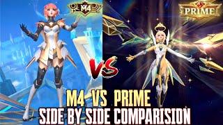 BEATRIX M4 VS PRIME SKIN SIDE BY SIDE COMPARISON | MOBILE LEGENDS