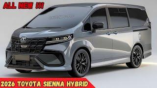 ALL NEW 2026 Toyota Sienna Revealed - Full Digital Redesign for the Fourth Generation Minivan