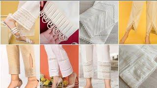 Beautiful and Latest White Capri Trouser Design for Girls 2024/Latest Trouser Designs 2024/