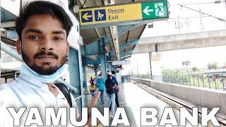 Yamuna Bank Metro Station Travel | Yamuna Bank Delhi Metro | Yamuna Bank Metro Depot, Red Light tour