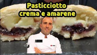 Pasticciotti crema e amarene ricetta spettacolare.Fatti in casa totalmente a mano senza planetaria