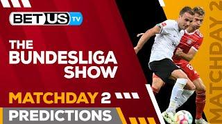 Bundesliga Picks Matchday 2 | Bundesliga Odds, Soccer Predictions & Free Tips