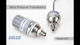 Setra Pressure Transducers, 209 Series