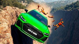 Cars vs Deadly Cliff! Who Survives? | BeamNG Drive Compilation ️