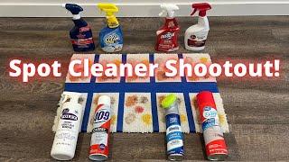 What stain remover is the best? Testing 8 of the top carpet spot cleaning brands.