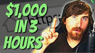 How I Flipped a Website for $1,000 Profit | 3 Hours of Work