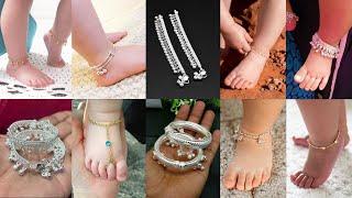 Cute Baby Payal Collection 2025//Silver Anklets For Baby Kids//Silver & Golden Baby Anklet Designs