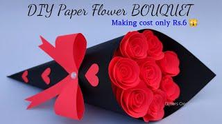  Gift Ideas/DIY Paper Flower BOUQUET/ Birthday gift ideas/Flower Bouquet making