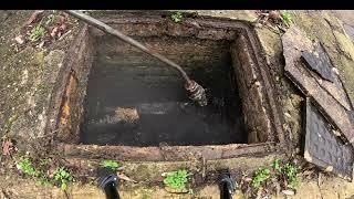 Drain Unblocking "Car Destroys Manhole Cover"