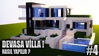 How to Build a GIANT VILLA? (Detailed Explanation in Turkish) Minecraft Villa Productions [4]