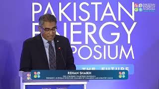 Rehan Sheikh - President of OICCI, speaking at the Pakistan Energy Symposium