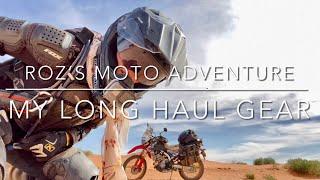 My Long Haul Adventure Gear - Roz’s Moto Adventure Ride Australia