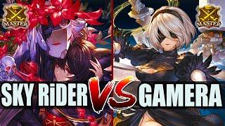 GBVSR  Sky Rider (Nier) vs Gamera (2B)  High Level Gameplay