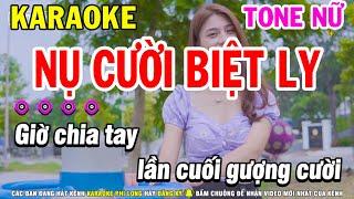 Karaoke Nụ Cười Biệt Ly Tone Nữ Nhạc Sống Bolero Dễ Hát | Karaoke Phi Long