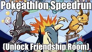 HG/SS Pokeathlon Speedrun - Unlock Friendship room (Manipless)