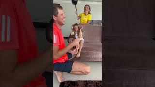 who is ticklish more  #shorts #funny #funnyvideos #family