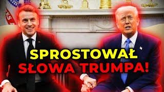 Macron pokazał, jak trzeba rozmawiać z Trumpem. Musiał sprostować jego słowa