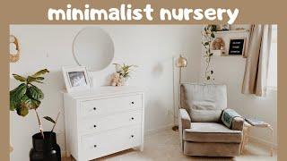 inexpensive nursery makeover// minimalist & gender neutral