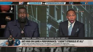 WHAT HAPPENED?  Anthony Edwards' struggling in WCF? Marcus & Markieff Morris DEBATE  | First Take