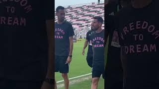 Lionel Messi and Sergio Busquets arrive ahead of their first Inter Miami starts 