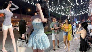 Vietnam Nightlife 2025 | Night walk to explore Beautiful Ho Chi Minh city