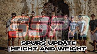 Spurs update Height and Weight! | San Antonio Spurs Podcast | SSPN Clips