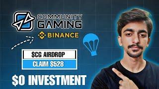 Community Gaming Binance Backed Airdrop I Wali cryptometic