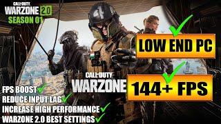  Warzone 2.0: Low End Pc increase performance / FPS with any setup! Best Settings 2022